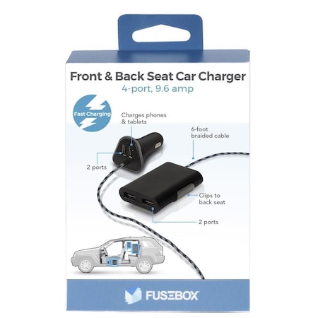 Fusebox Fusebox USB Car Charger 1 pk 141 0412 FB4